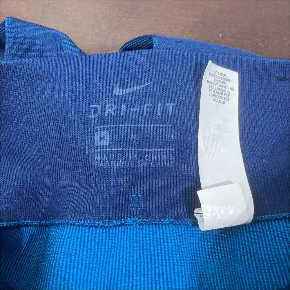 Nike Junior Fenom Seamless Tights Blue Size Medium